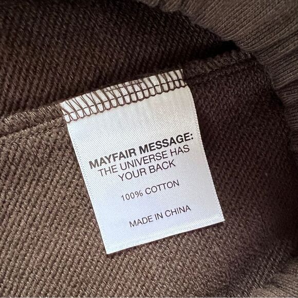 THE MAYFAIR GROUP Cotton Dump 'Em Sweat Shorts M/L Brown NWT - Picture 7 of 7